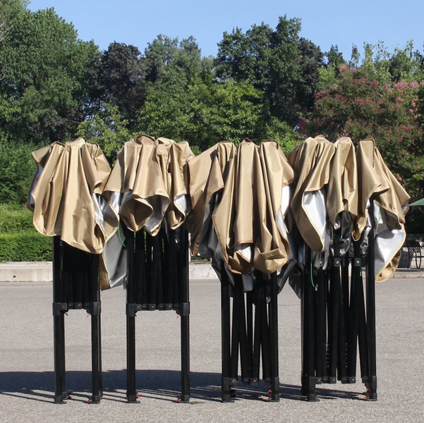 Шатер розсувний посилений 3х2м PRO MAX /45х45мм/1мм/22кг Бежевий 800D  PRO-MAX-001 фото